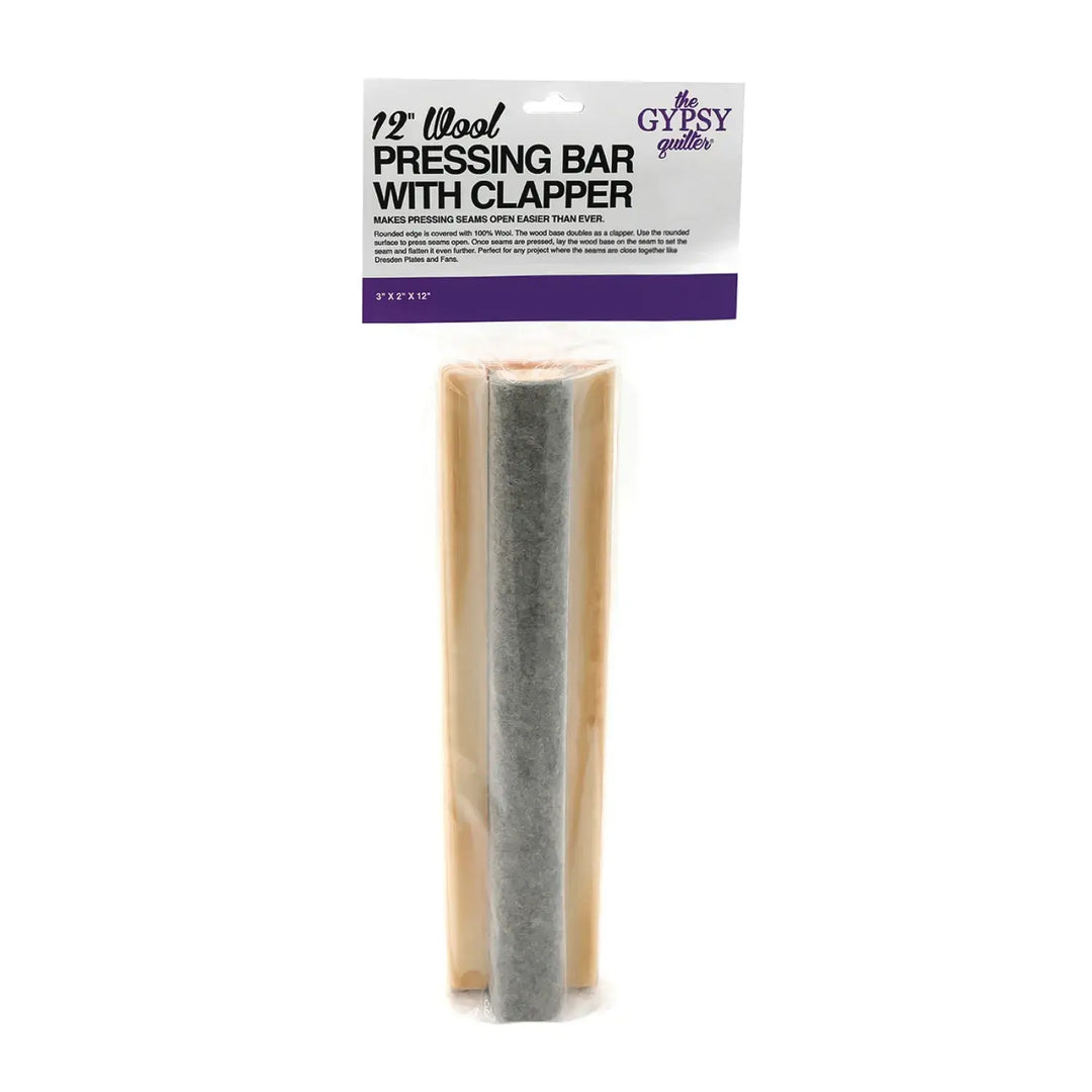 12" Wool Presser Bar with Clapper | The Gypsy Quilter 