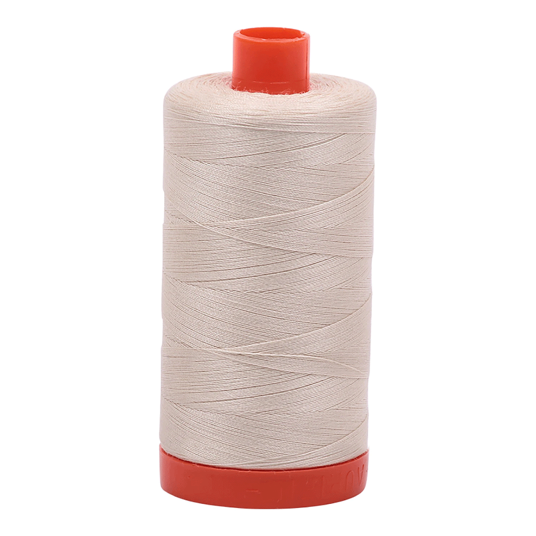 50wt Aurifil Light Beige Thread 