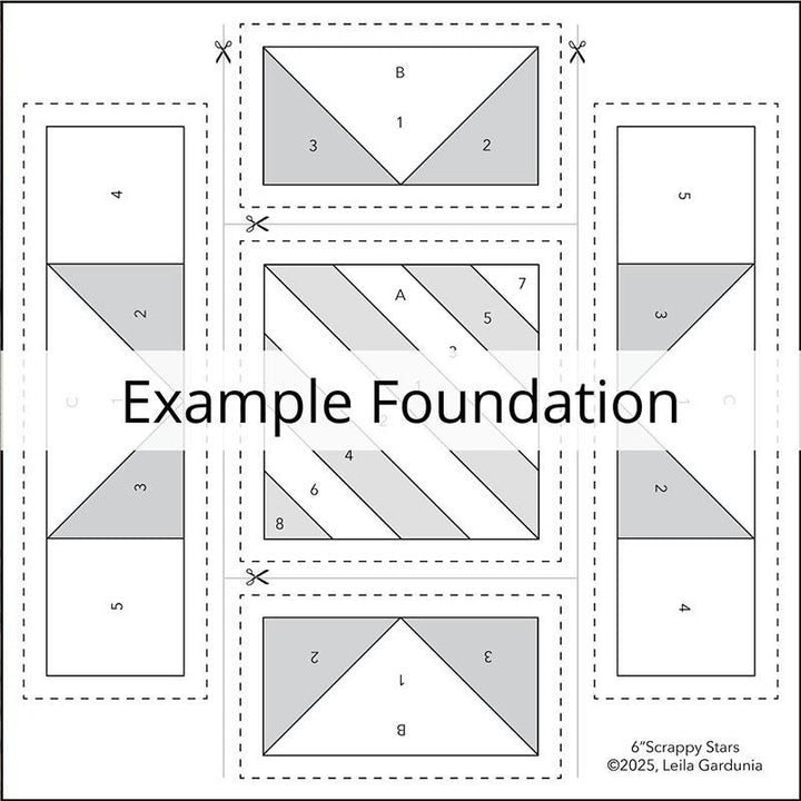 6in Scrappy Stars Foundation Pad