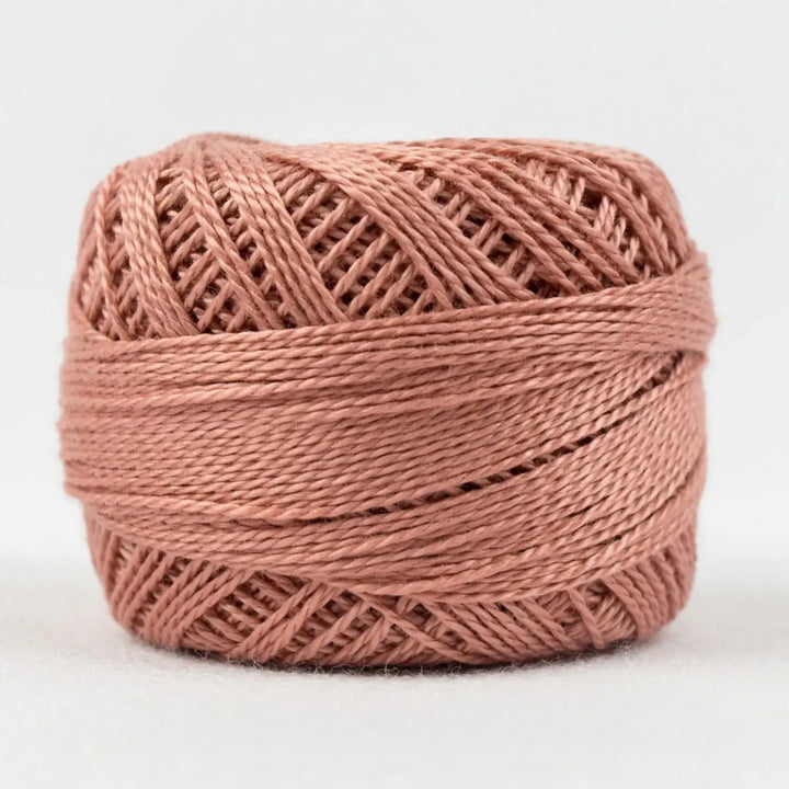 Eleganza 8wt 5-Gram Solid Perle Cotton Ball 42yd Dark Salmon