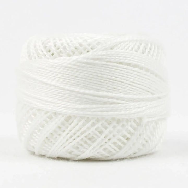 Eleganza 8wt 5-Gram Solid Perle Cotton Ball 42yd White