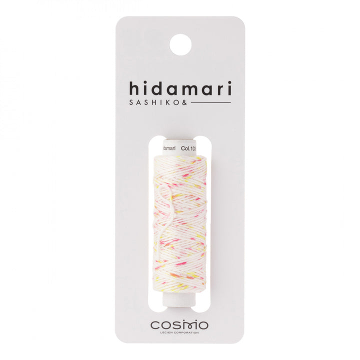 Hidamari Sashiko Variegated in Pink Yellow | Cosmo Thread | 