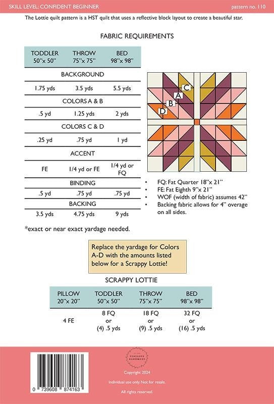 Lottie Quilt Pattern | Penelope Handmade