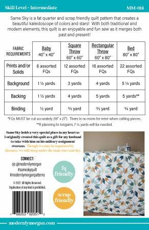 Same Sky Quilt Pattern | Modernly Morgan