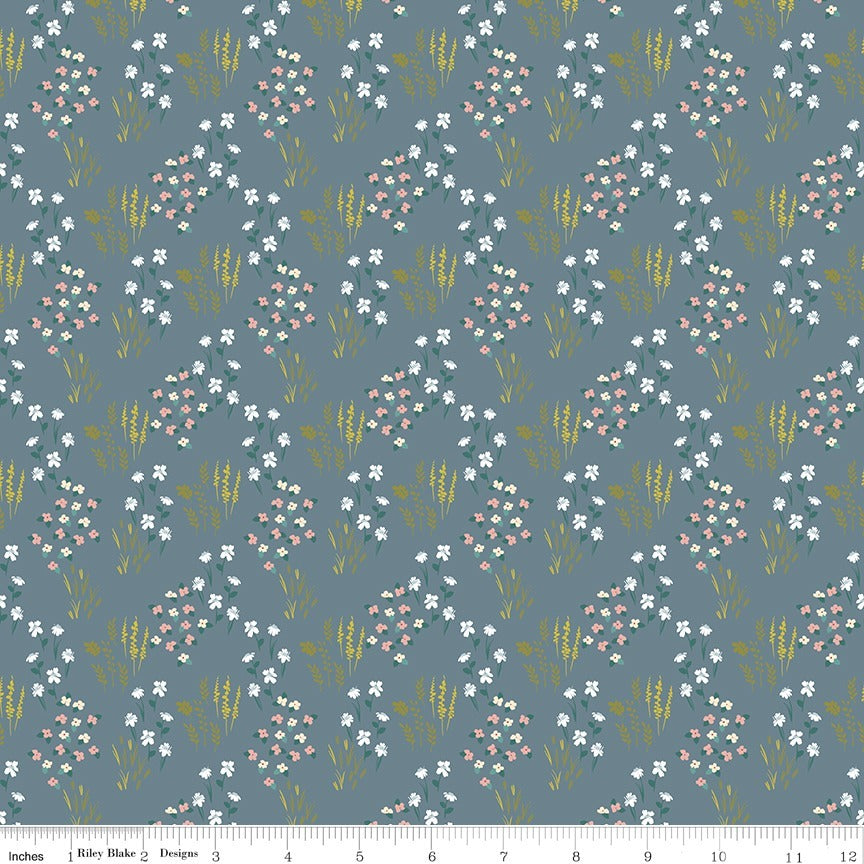 Meadow in Blue | Petals and Hazel | C18221-BLUE