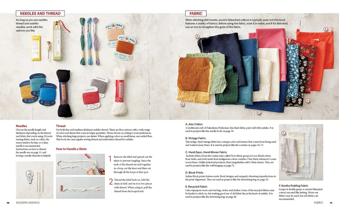 Modern Sashiko: 26 Mixed-Style Sashiko Projects for Everyday Items