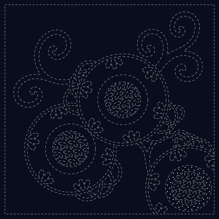 Sashiko Cloth Braken Fern