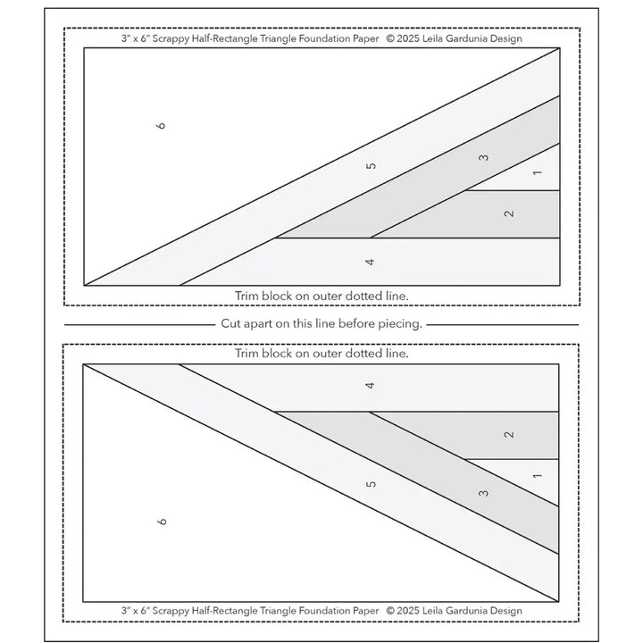 Scrappy Half-Rectangle Triangle Foundation Pad