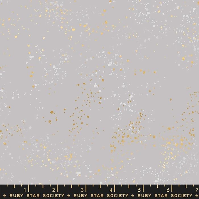 Speckled Wide Back in Gold Metallic Dove